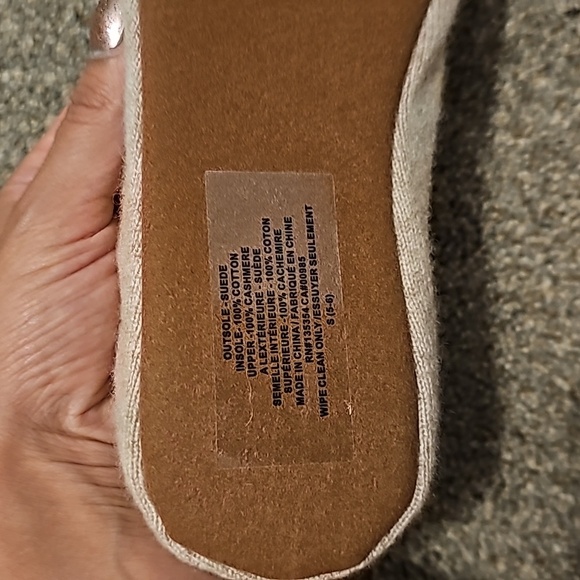 Skin Cashmere Ballet Flat Slippers Mocha Heather Size Small (35-37) - Picture 4 of 4